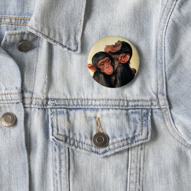 Cutest Baby djur | Chimpanzee Hug Knapp (In Situ)