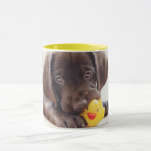 Cutest Baby djur Chocolate Labrador Puppy Mugg