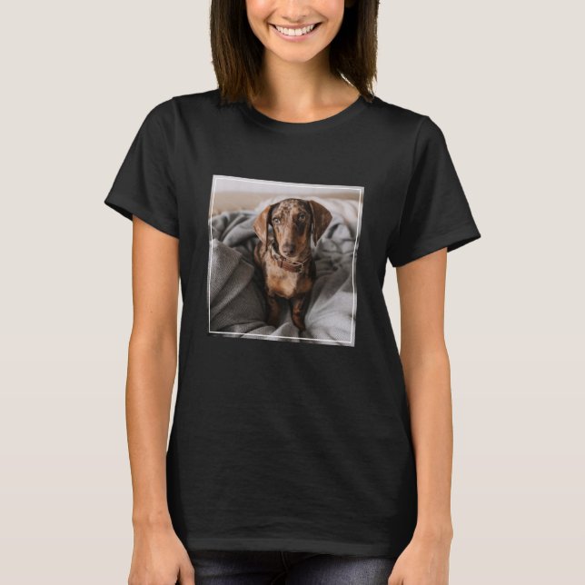Cutest Baby djur | Chokladäpple Dachshund T Shirt (Framsida)
