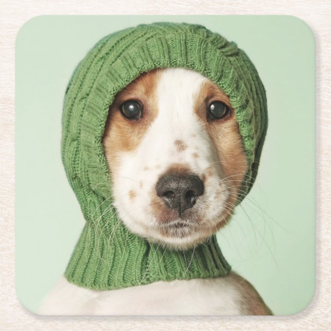 Cutest Baby djur | Cocker Spain Puppy Underlägg Papper Kvadrat (Framsidan)