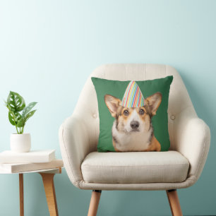 Cutest Baby djur Corgi Birthday Puppy Kudde