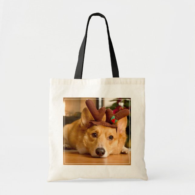 Cutest Baby djur | Corgi julrenar Tygkasse (Framsidan)