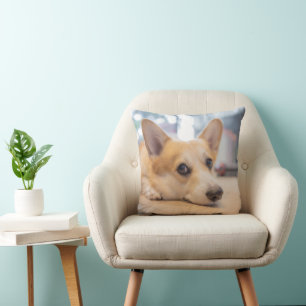 Cutest Baby djur   Corgi Puppy på Golv Kudde