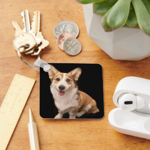 Cutest Baby djur   Corgi Puppy Smile Nyckelring