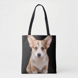 Cutest Baby djur Corgi Puppy Ständigt Tall Tygkasse