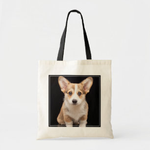 Cutest Baby djur Corgi Puppy Ständigt Tall Tygkasse