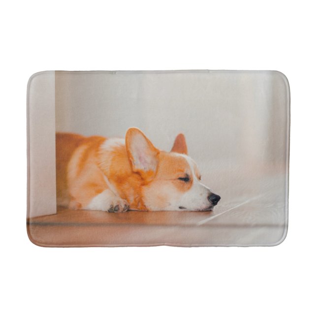 Cutest Baby djur | Corgi Sleeping Badrumsmatta (Framsidan)