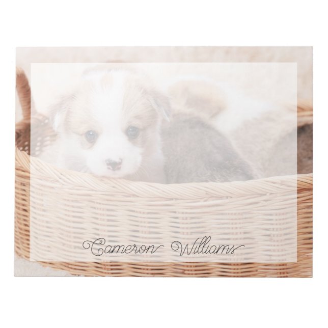 Cutest Baby djur | Corgi Tiny Puppy Anteckningsblock (Framsida)