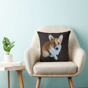 Cutest Baby djur   Corgi Tittar upp Kudde