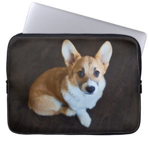 Cutest Baby djur Corgi Tittar upp Laptop Fodral