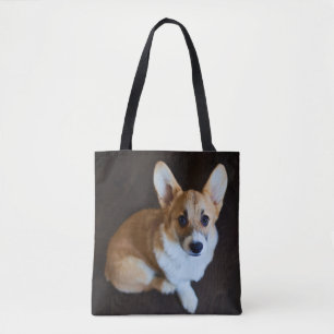 Cutest Baby djur Corgi Tittar upp Tygkasse