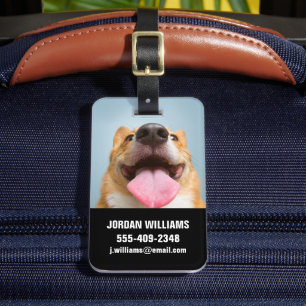 Cutest Baby djur   Corgi Tunga Bagagebricka