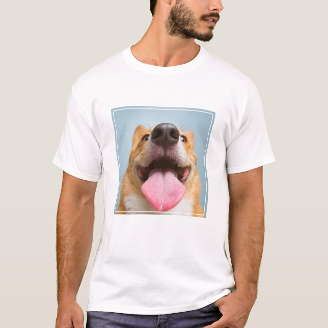 Cutest Baby djur | Corgi Tunga T Shirt (Framsida)