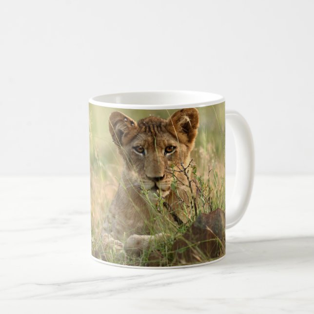 Cutest Baby djur | Cute Baby Lejona Unge Kaffemugg (Framsida höger)