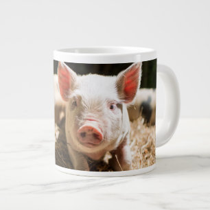 Cutest Baby djur Cute Baby Piglet Jumbo Mugg