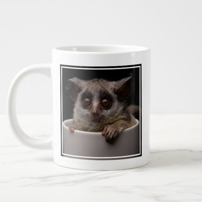Cutest Baby djur | Cute Bushbaby Jumbo Mugg (Vänster)