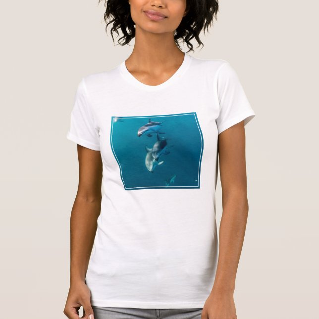Cutest Baby djur | Delfinfamilj T Shirt (Framsida)