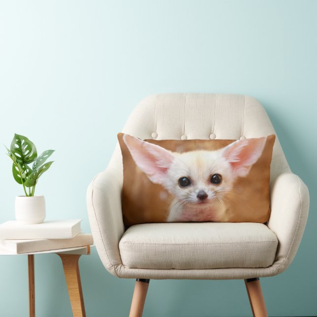Cutest Baby djur | Fennec Fox Lumbarkudde (Stol)