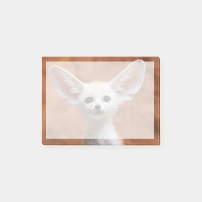 Cutest Baby djur | Fennec Fox-Valp Post-it Block (Framsida)