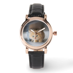 Cutest Baby djur   Fluffy Orange Kitten Armbandsur