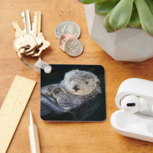 Cutest Baby djur   Flytande av havssmör Nyckelring