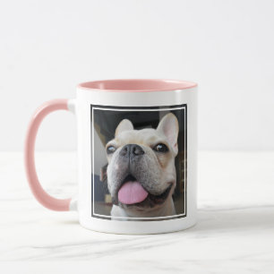 Cutest Baby djur Fransk Bulldog Ansikte Mugg