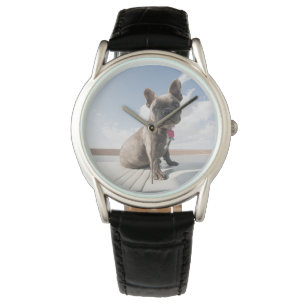 Cutest Baby djur Fransk Bulldog Boot Armbandsur