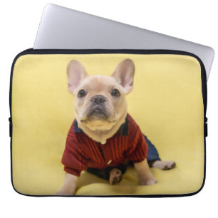 Cutest Baby djur Fransk Bulldog dold Laptop Fodral