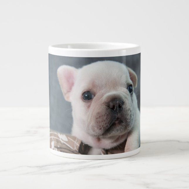 Cutest Baby djur | Fransk Bulldog Jumbo Mugg (Framsidan)