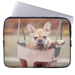 Cutest Baby djur Fransk Bulldog Playground Laptop Fodral