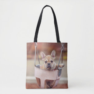 Cutest Baby djur Fransk Bulldog Playground Tygkasse