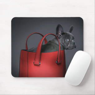 Cutest Baby djur Fransk Bulldog Red Hand Bag Musmatta