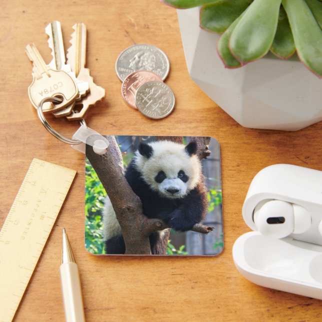 Cutest Baby djur | Giant Panda Unge Nyckelring (Skrivbord)