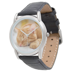 Cutest Baby djur Gingerkatt för sömnad Armbandsur