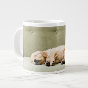 Cutest Baby djur Golden Retriever Puppy 2 Jumbo Mugg