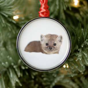 Cutest Baby djur Gräs Marten Julgransprydnad Metall