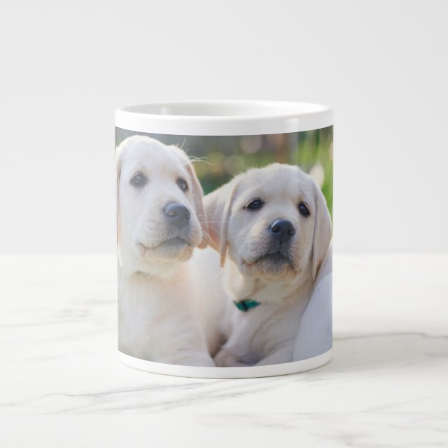 Cutest Baby djur | Gult Labrador Retrivers Jumbo Mugg (Framsidan)