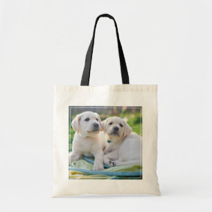 Cutest Baby djur   Gult Labrador Retrivers Tygkasse