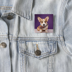 Cutest Baby djur Halloween Corgi Knapp