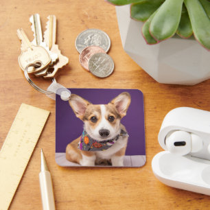 Cutest Baby djur   Halloween Corgi Nyckelring