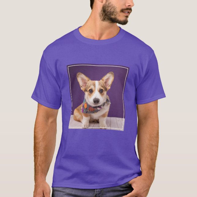 Cutest Baby djur | Halloween Corgi T Shirt (Framsida)