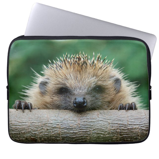 Cutest Baby djur | Hedgehog Smile Laptop Fodral (Framsidan)