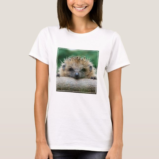 Cutest Baby djur | Hedgehog Smile T Shirt (Framsida)