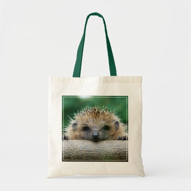 Cutest Baby djur | Hedgehog Smile Tygkasse (Framsidan)