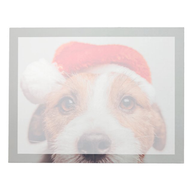 Cutest Baby djur | Jack Russell Hund Jultomten Anteckningsblock (Framsida)