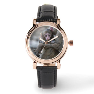 Cutest Baby djur   Japansk apa och Baby Armbandsur