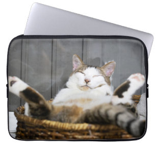 Cutest Baby djur Katt i säd Laptop Fodral