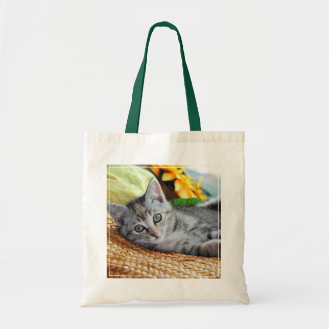 Cutest Baby djur | Kitten Lounging Tygkasse (Framsidan)