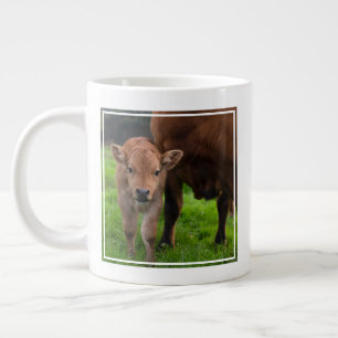 Cutest Baby djur Kund och kalv Jumbo Mugg