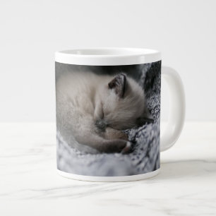 Cutest Baby djur Liten Kitten Sleeping Jumbo Mugg